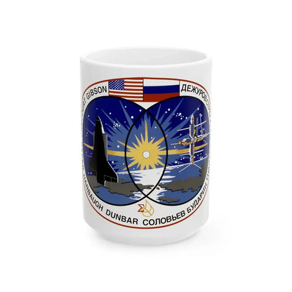 STS 71 (NASA) White Coffee Mug 15oz - Go Mug Yourself