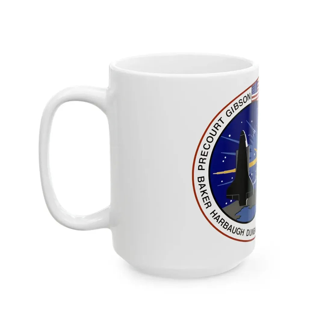 STS 71 (NASA) White Coffee Mug - Go Mug Yourself