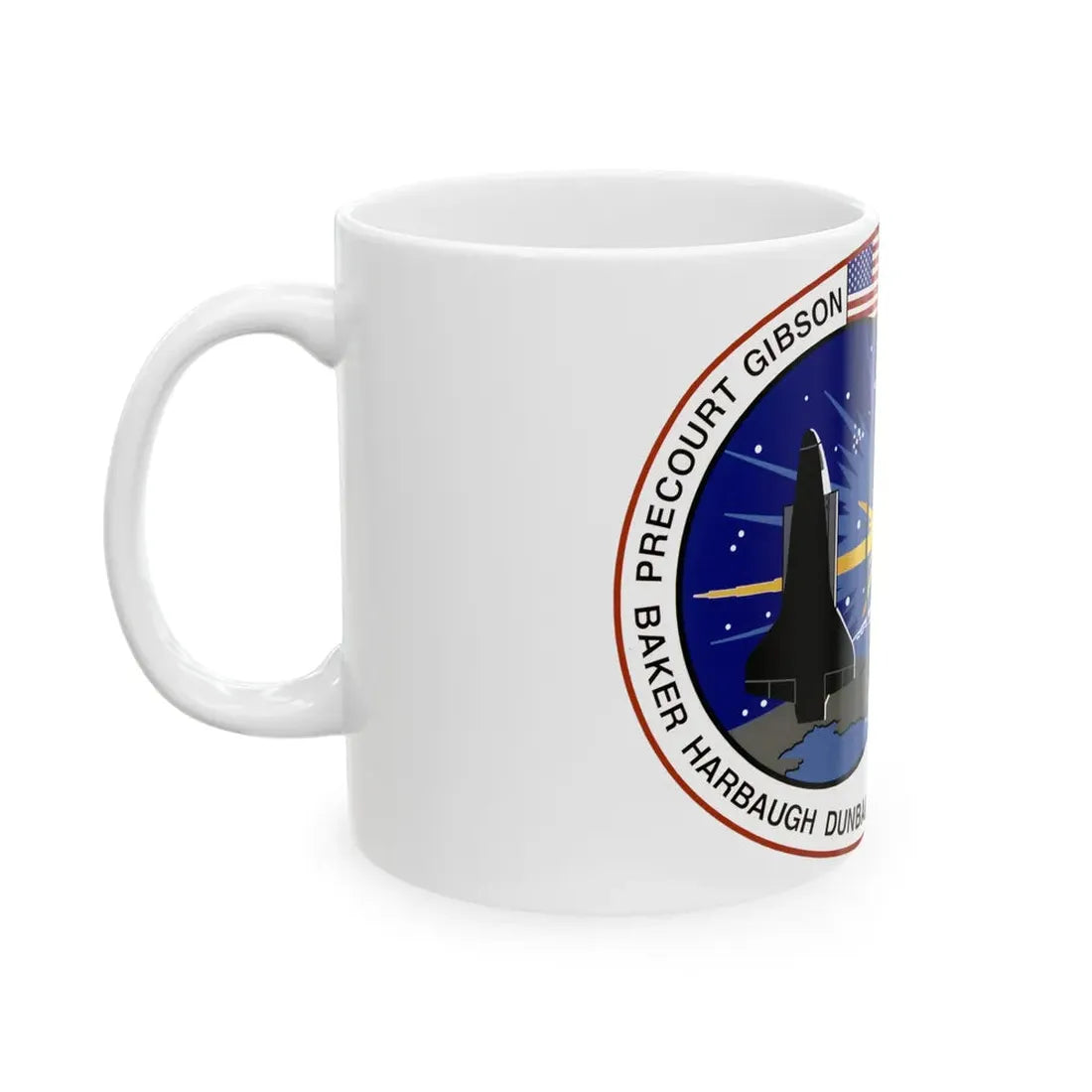 STS 71 (NASA) White Coffee Mug - Go Mug Yourself