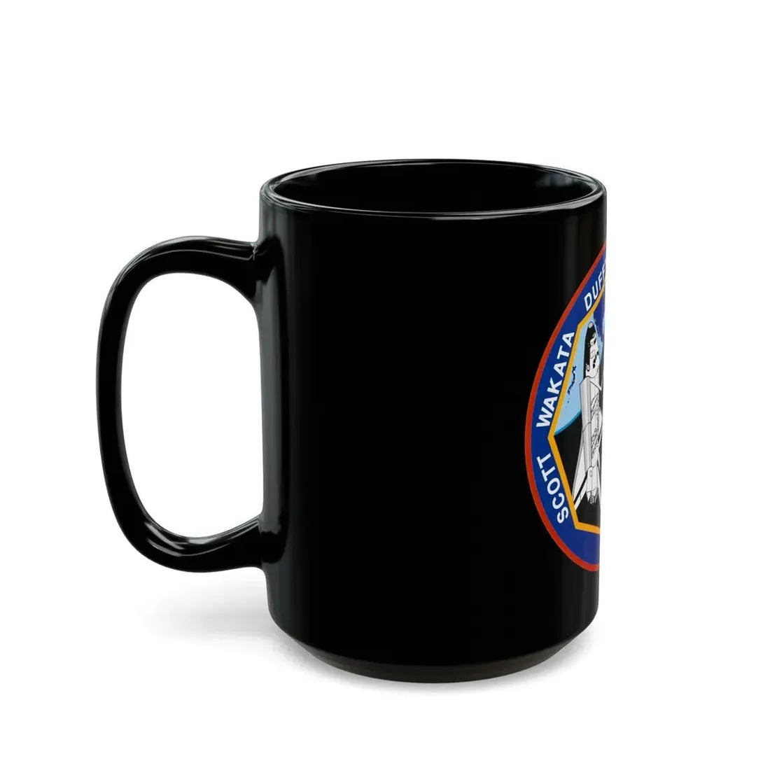 STS 72 (NASA) Black Coffee Mug - Go Mug Yourself