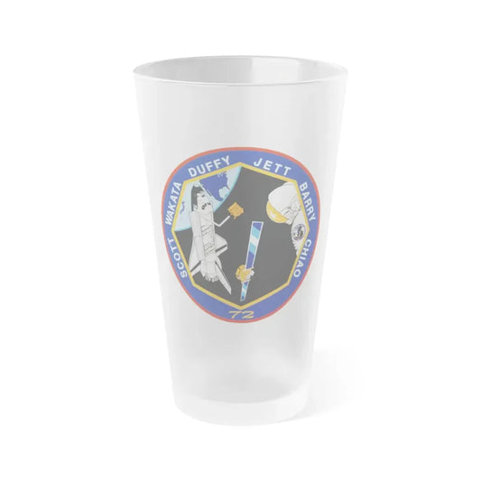 STS 72 (NASA) Frosted Pint Glass 16oz Default Title - Go Mug Yourself