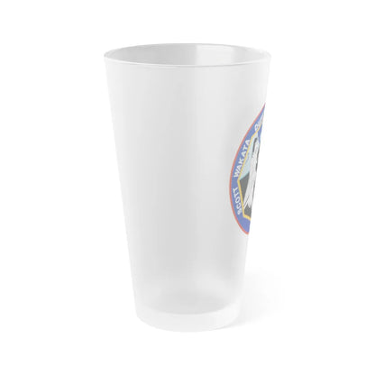 STS 72 (NASA) Frosted Pint Glass 16oz-Go Mug Yourself