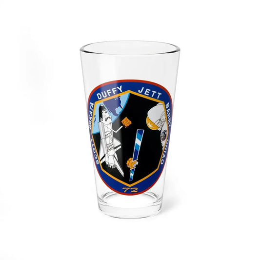 STS 72 (NASA) Pint Glass 16oz 16oz - Go Mug Yourself