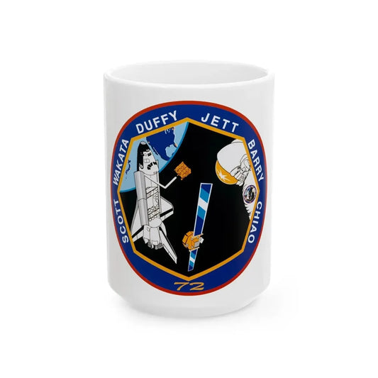 STS 72 (NASA) White Coffee Mug 15oz - Go Mug Yourself