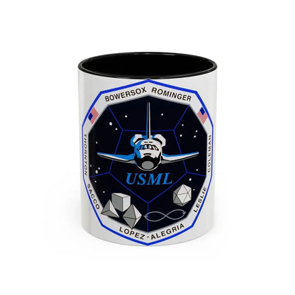 STS 73 (NASA) Accent Coffee Mug 11oz Black - Go Mug Yourself