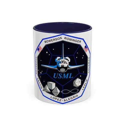 STS 73 (NASA) Accent Coffee Mug 11oz Navy - Go Mug Yourself