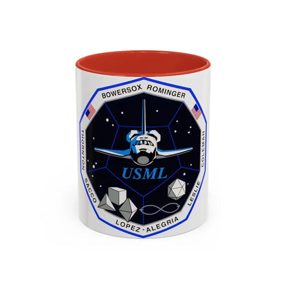 STS 73 (NASA) Accent Coffee Mug 11oz Red - Go Mug Yourself
