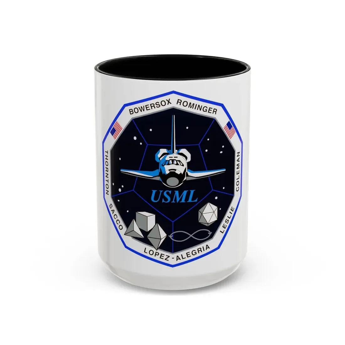 STS 73 (NASA) Accent Coffee Mug 15oz Black - Go Mug Yourself
