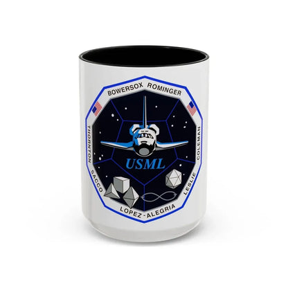 STS 73 (NASA) Accent Coffee Mug 15oz Black - Go Mug Yourself