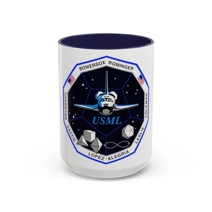 STS 73 (NASA) Accent Coffee Mug 15oz Navy - Go Mug Yourself