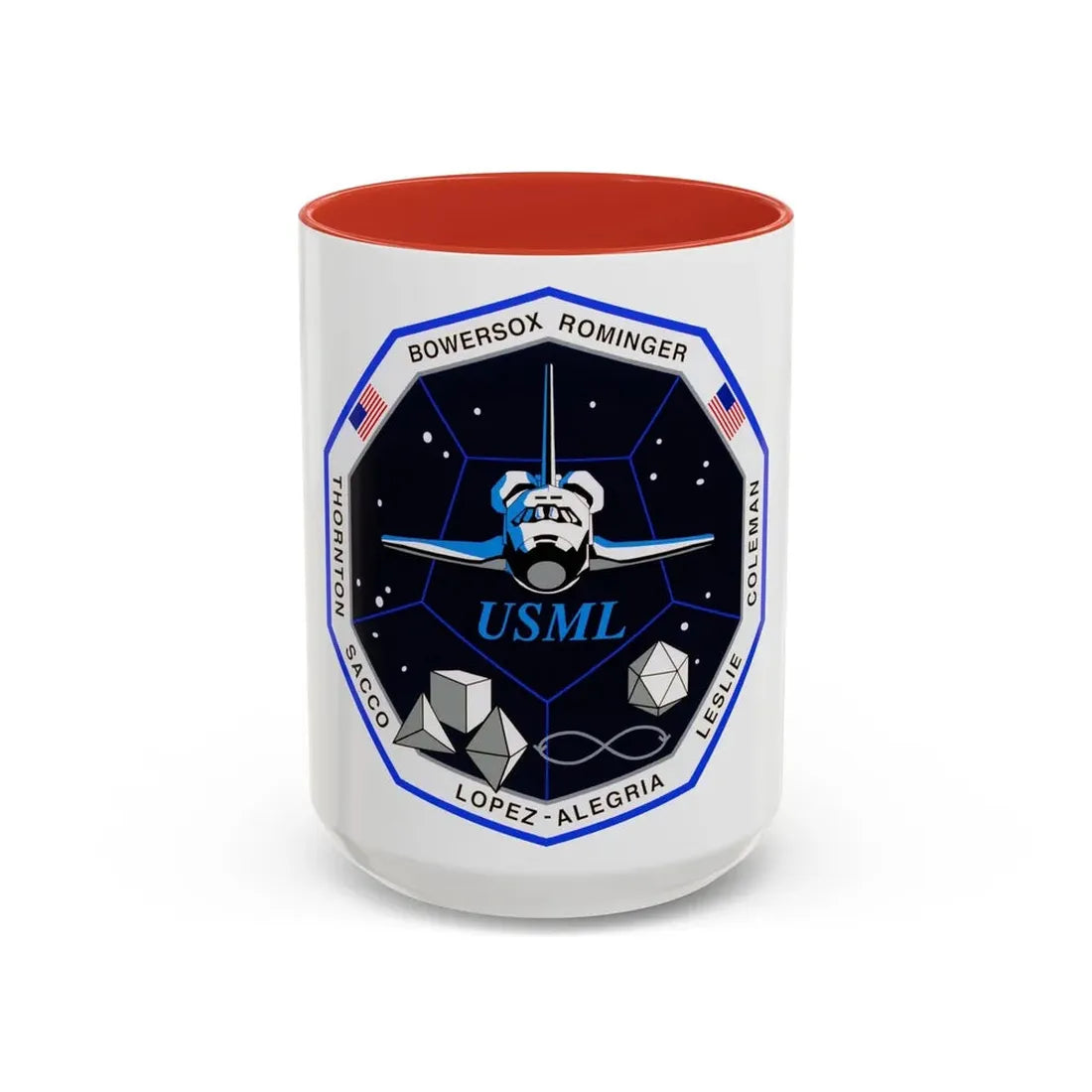 STS 73 (NASA) Accent Coffee Mug 15oz Red - Go Mug Yourself