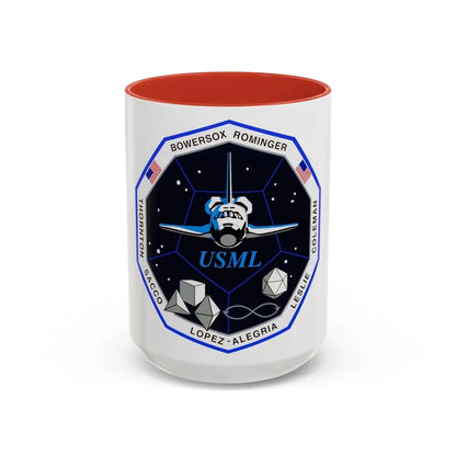 STS 73 (NASA) Accent Coffee Mug 15oz Red - Go Mug Yourself
