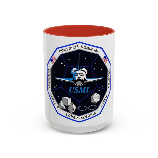 STS 73 (NASA) Accent Coffee Mug 15oz Red - Go Mug Yourself