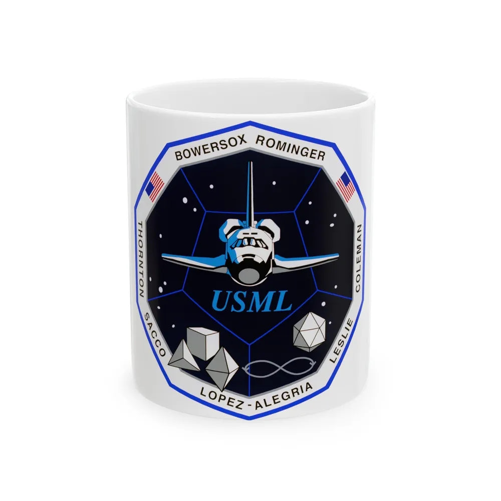 STS 73 (NASA) White Coffee Mug-11oz-Go Mug Yourself