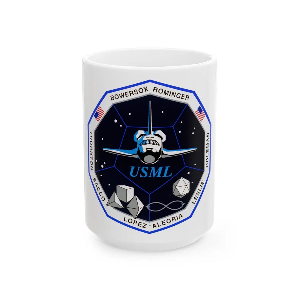 STS 73 (NASA) White Coffee Mug-15oz-Go Mug Yourself