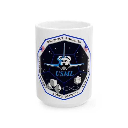 STS 73 (NASA) White Coffee Mug 15oz - Go Mug Yourself