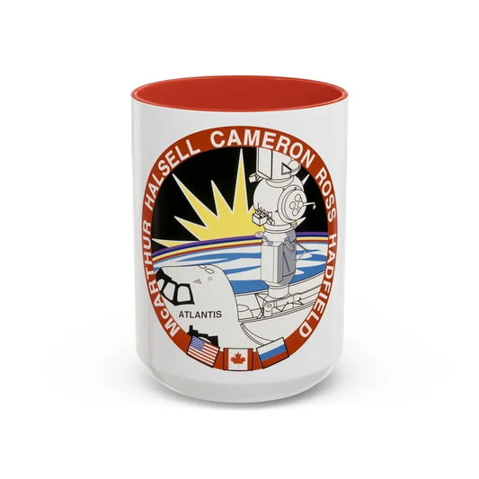 STS 74 (NASA) Accent Coffee Mug 15oz Red - Go Mug Yourself