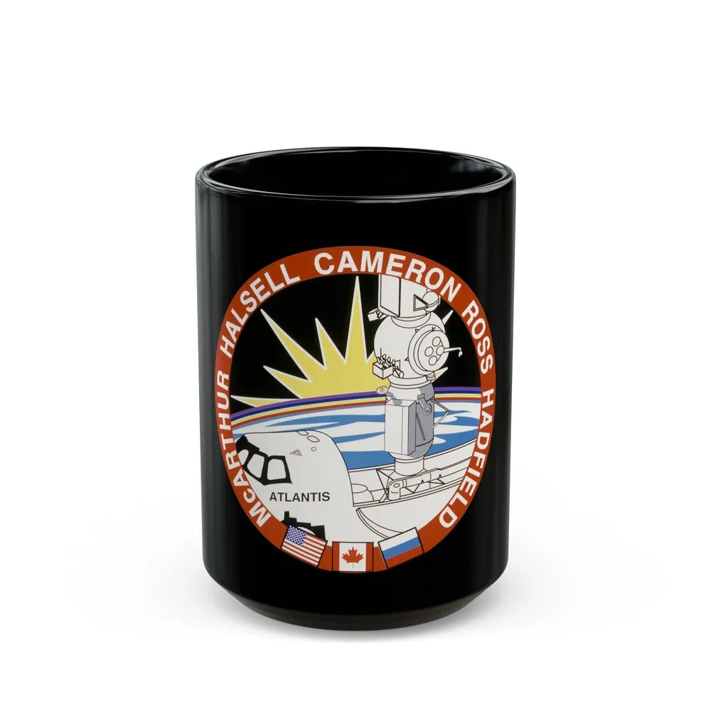 STS 74 (NASA) Black Coffee Mug-15oz-Go Mug Yourself