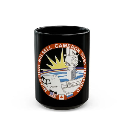 STS 74 (NASA) Black Coffee Mug 15oz - Go Mug Yourself