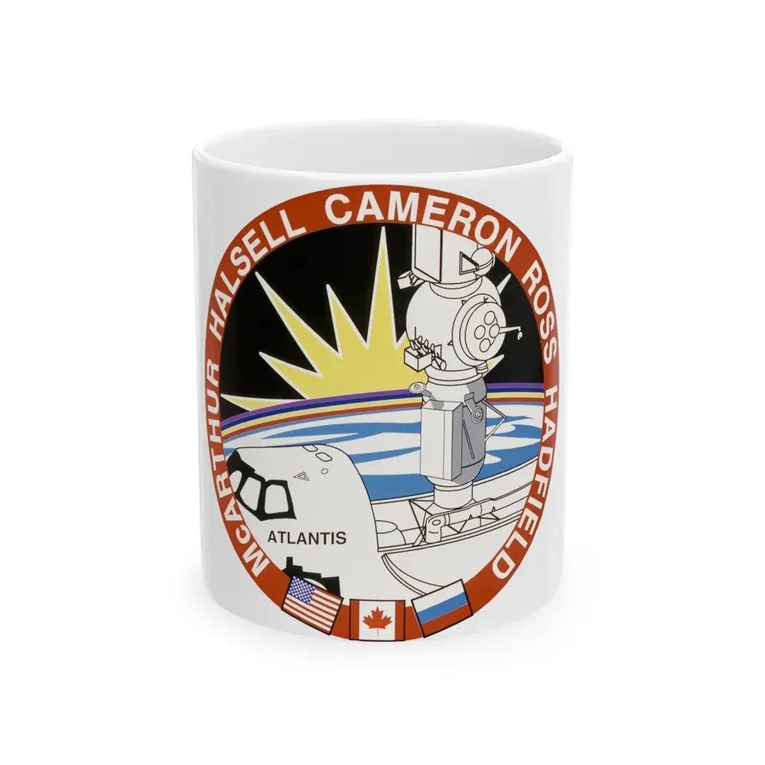 STS 74 (NASA) White Coffee Mug 11oz - Go Mug Yourself