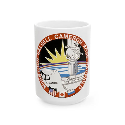 STS 74 (NASA) White Coffee Mug-15oz-Go Mug Yourself