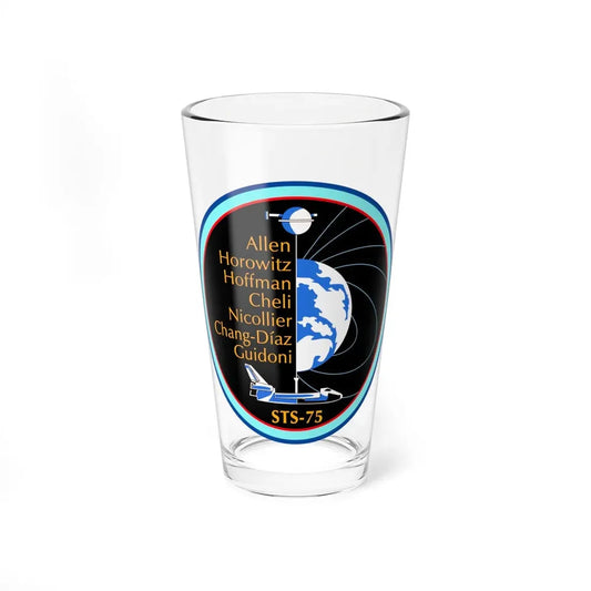 STS 75 (NASA) Pint Glass 16oz 16oz - Go Mug Yourself