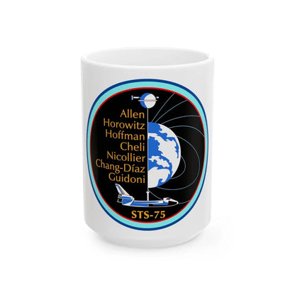 STS 75 (NASA) White Coffee Mug-15oz-Go Mug Yourself