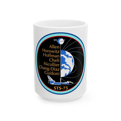 STS 75 (NASA) White Coffee Mug 15oz - Go Mug Yourself