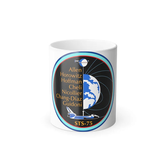 STS 75 Patch NASA - Color Changing Mug 11oz-11oz-Go Mug Yourself