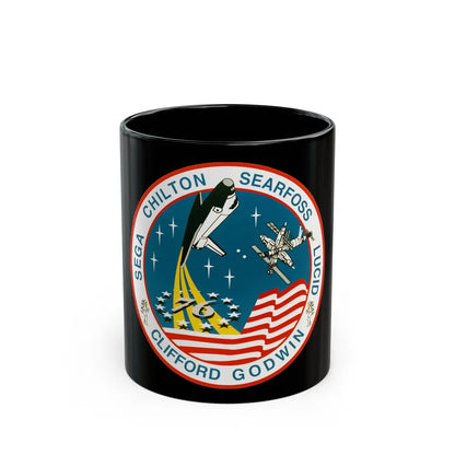 STS 76 (NASA) Black Coffee Mug-11oz-Go Mug Yourself