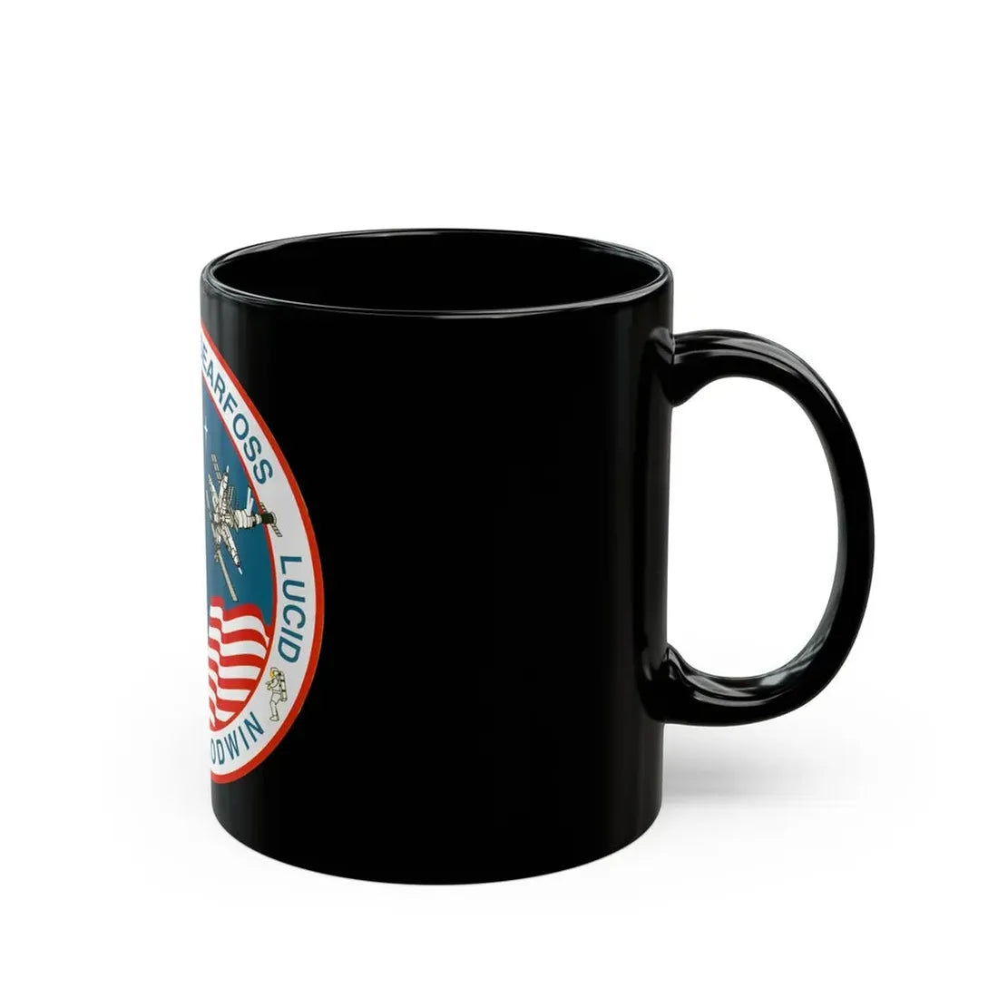 STS 76 (NASA) Black Coffee Mug - Go Mug Yourself
