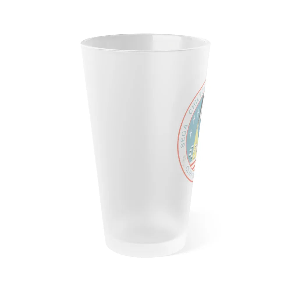 STS 76 (NASA) Frosted Pint Glass 16oz-Go Mug Yourself