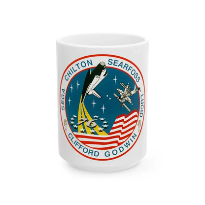 STS 76 (NASA) White Coffee Mug 15oz - Go Mug Yourself