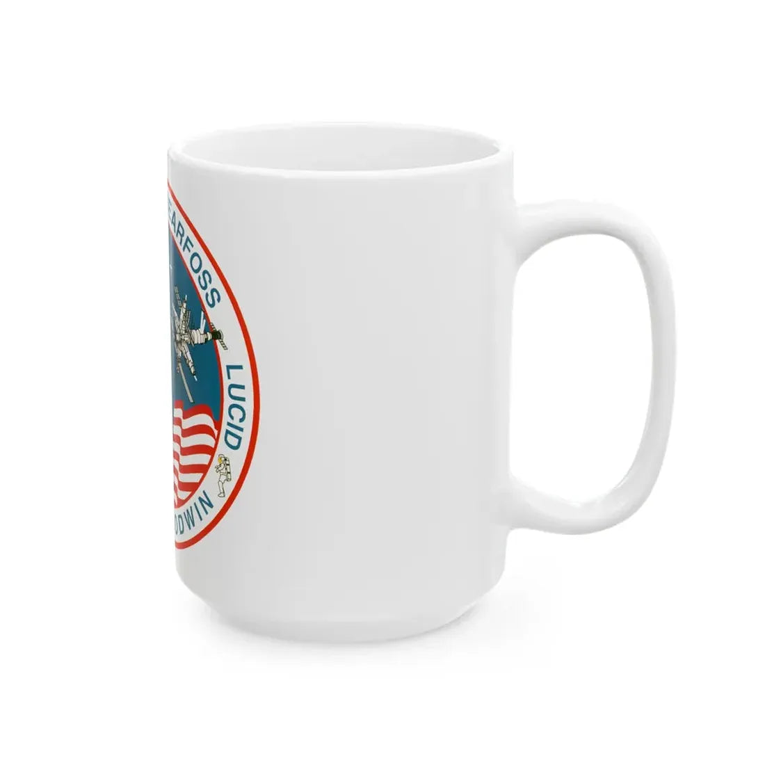 STS 76 (NASA) White Coffee Mug - Go Mug Yourself