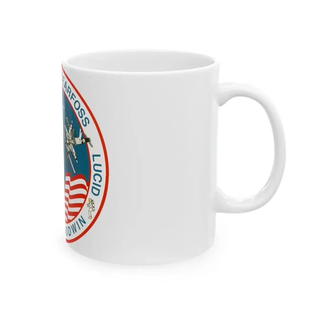 STS 76 (NASA) White Coffee Mug - Go Mug Yourself
