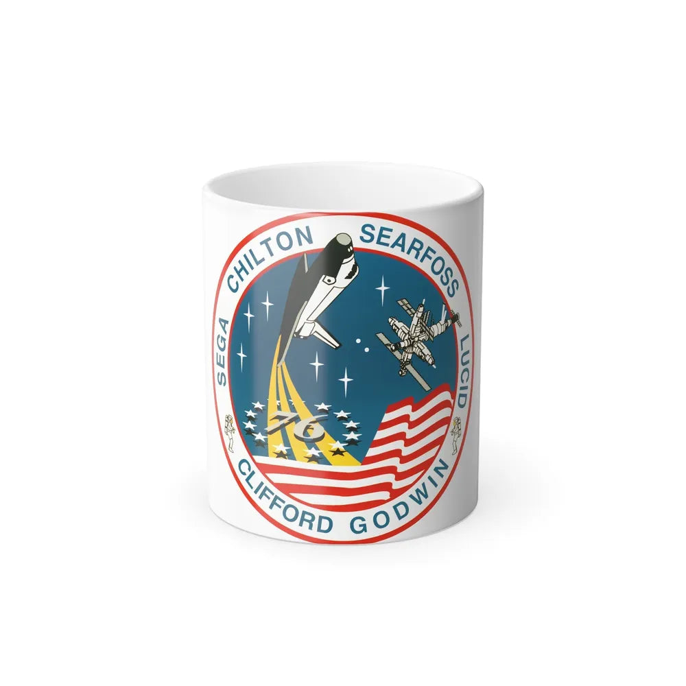 STS 76 Patch NASA - Color Changing Mug 11oz-11oz-Go Mug Yourself