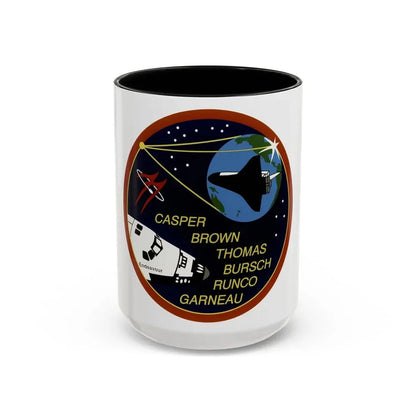 STS 77 (NASA) Accent Coffee Mug 15oz Black - Go Mug Yourself