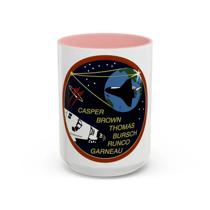 STS 77 (NASA) Accent Coffee Mug 15oz Pink - Go Mug Yourself