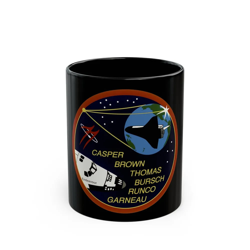 STS 77 (NASA) Black Coffee Mug-11oz-Go Mug Yourself