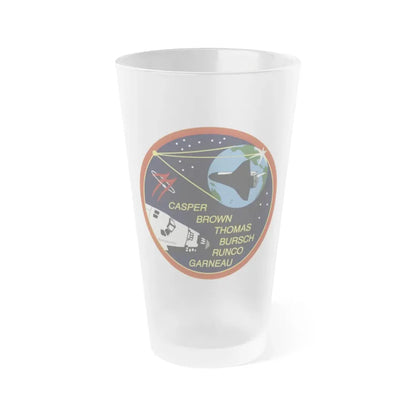 STS 77 (NASA) Frosted Pint Glass 16oz Default Title - Go Mug Yourself