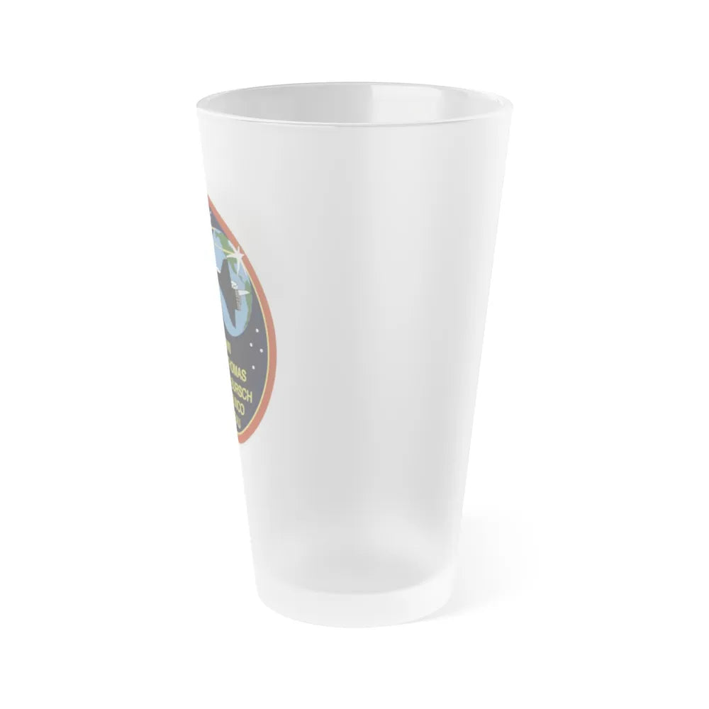 STS 77 (NASA) Frosted Pint Glass 16oz-Go Mug Yourself