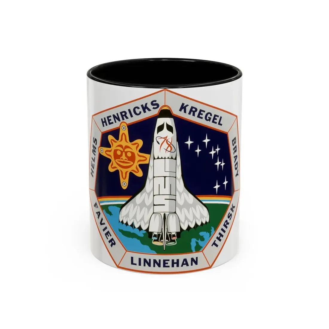 STS 78 (NASA) Accent Coffee Mug 11oz Black - Go Mug Yourself