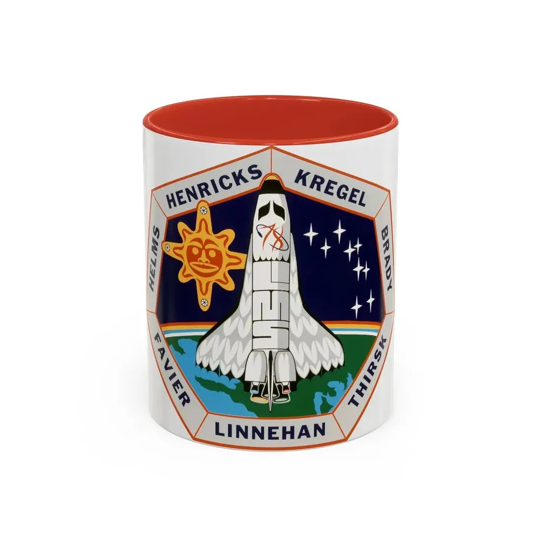 STS 78 (NASA) Accent Coffee Mug 11oz Red - Go Mug Yourself