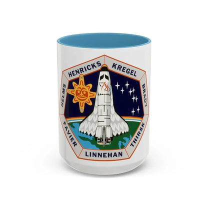 STS 78 (NASA) Accent Coffee Mug 15oz Light Blue - Go Mug Yourself