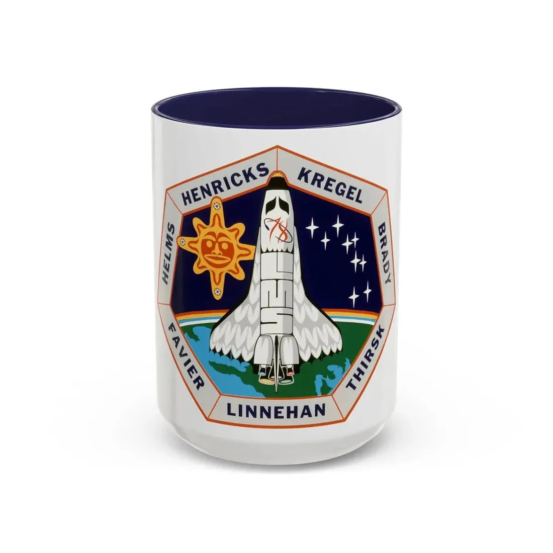 STS 78 (NASA) Accent Coffee Mug 15oz Navy - Go Mug Yourself