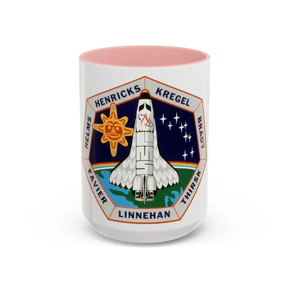 STS 78 (NASA) Accent Coffee Mug 15oz Pink - Go Mug Yourself