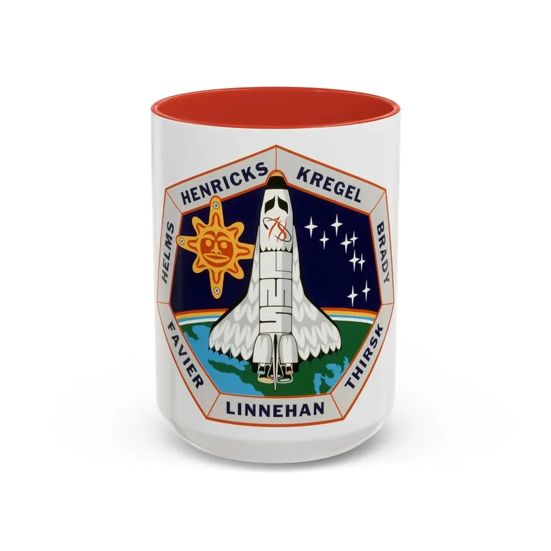 STS 78 (NASA) Accent Coffee Mug 15oz Red - Go Mug Yourself