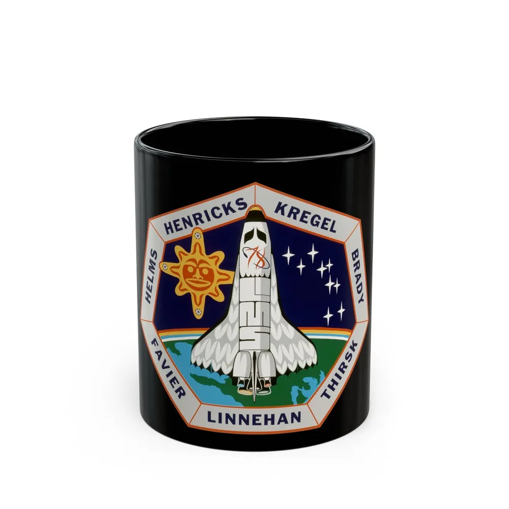 STS 78 (NASA) Black Coffee Mug-11oz-Go Mug Yourself