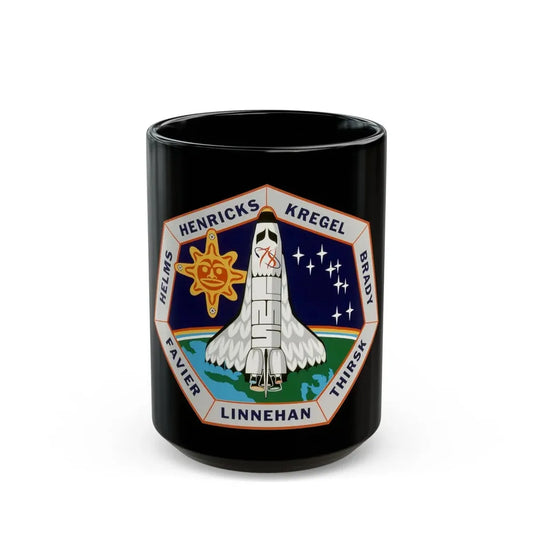 STS 78 (NASA) Black Coffee Mug 15oz - Go Mug Yourself