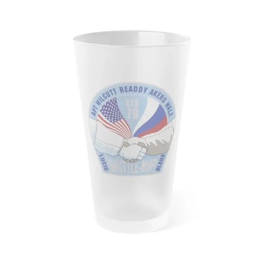 STS 79 (NASA) Frosted Pint Glass 16oz Default Title - Go Mug Yourself